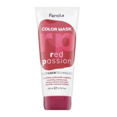 Fanola Color Mask tápláló maszk színes pigmentekkel hajszín élénkítésére Red Passion 200 ml