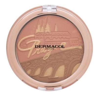 Dermacol Bronzing And Highlighting Powder púder az egységes és világosabb arcbőrre 10,5 g