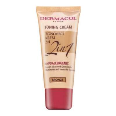 Dermacol Toning Cream 2in1 tonizáló és hidratáló emulziók tónusegyesítő Bronze 30 ml