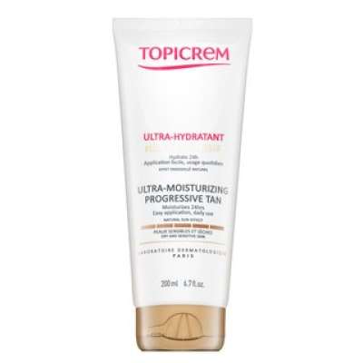 Topicrem Ultra-Moisturizing Progressive Tan barnító krém hidratáló hatású 200 ml