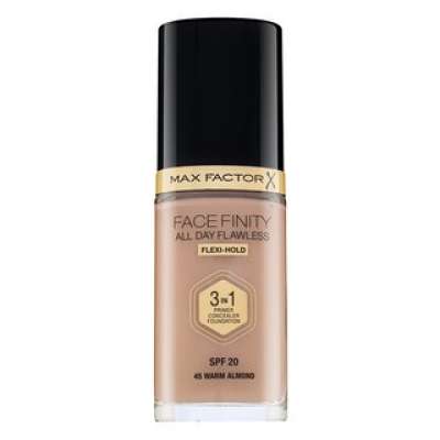 Max Factor Facefinity All Day Flawless Flexi-Hold 3in1 Primer Concealer Foundation SPF20 folyékony make-up 3 az 1-ben 45 30 ml
