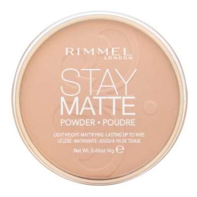Rimmel London Stay Matte Long Lasting Pressed Powder púder matt hatású 004 Sandstorm 14 g
