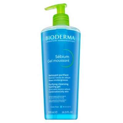 Bioderma Sébium tisztító gél Purifying Cleansing Foaming Gel 500 ml