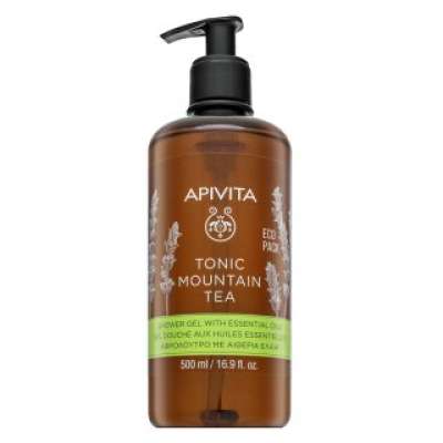 Apivita Tonic Mountain Tea tusfürdő gél Shower Gel with Essential Oils 500 ml