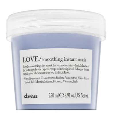 Davines Essential Haircare Love Smoothing Instant Mask maszk durva és rakoncátlan hajra 250 ml
