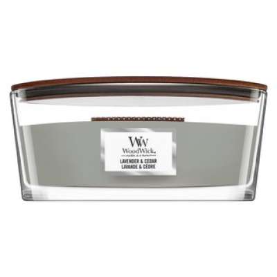 Woodwick Lavender & Cedar illatos gyertya 453,6 g