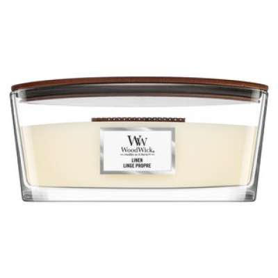 Woodwick Linen illatos gyertya 453,6 g