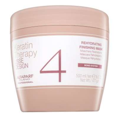 Alfaparf Milano Lisse Design Keratin Therapy Rehydrating Finishing Mask tápláló maszk száraz és sérült hajra 500 ml