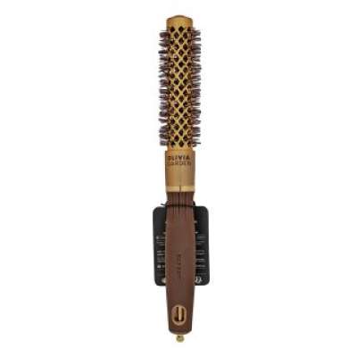 Olivia Garden Expert Blowout Shine Round Brush Wavy Bristles Gold & Brown 20 mm hajkefe