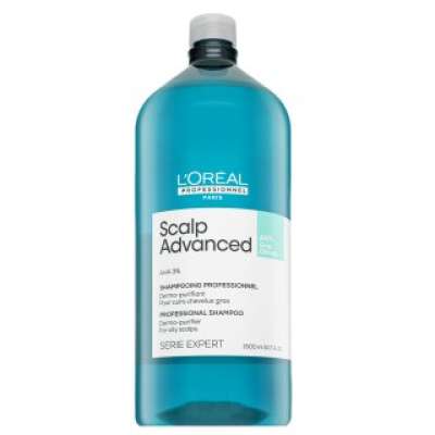 L´Oréal Professionnel Scalp Advanced Anti-Oiliness Shampoo tisztító sampon zsíros fejbőrre 1500 ml