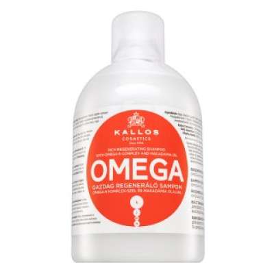 Kallos Omega Rich Regenerating Shampoo erősítő sampon sérült hajra 1000 ml