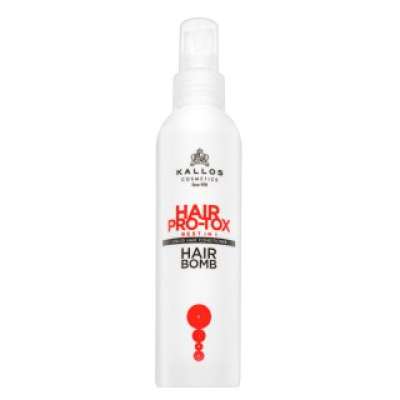 Kallos Hair Pro-Tox Hair Bomb Liquid Hair Conditioner öblítés nélküli kondicionáló száraz és sérült hajra 200 ml