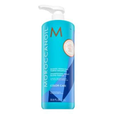 Moroccanoil Color Care Blonde Perfecting Purple Shampoo neutralizáló sampon szőke hajra 1000 ml