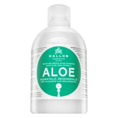 Kallos Aloe Moisture Repair Shine Shampoo tápláló sampon puha és fényes hajért 1000 ml
