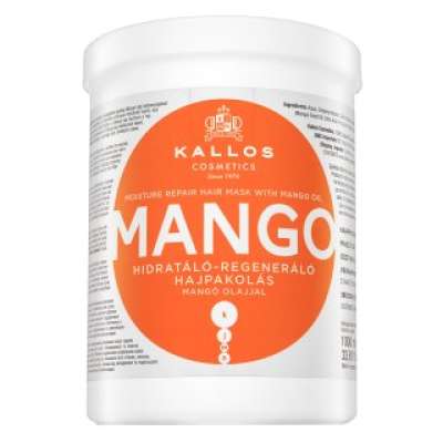 Kallos Mango Moisture Repair Hair Mask tápláló maszk száraz és sérült hajra 1000 ml