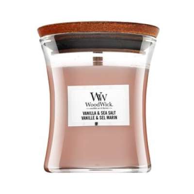 Woodwick Vanilla & Sea Salt illatos gyertya 85 g