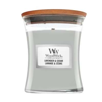 Woodwick Lavender & Cedar illatos gyertya 85 g