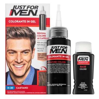 Just For Men Gel Color hajfesték férfiaknak H30 Light Medium Brown