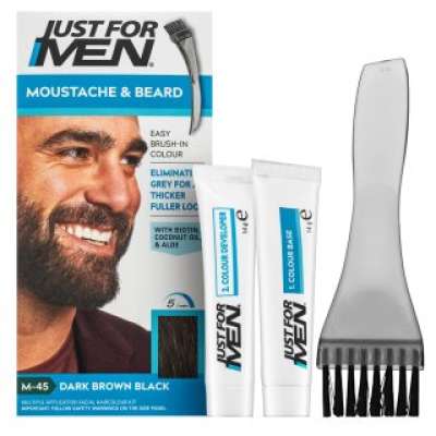 Just For Men Moustache & Beard Color szakáll színe M45 Dark Brown Black