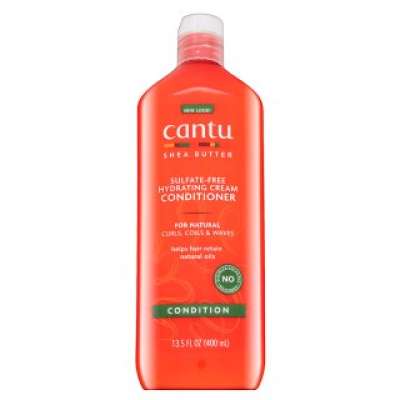 Cantu Shea Butter Sulfate-Free Hydrating Cream Conditioner hidratáló kondicionáló hullámos és göndör hajra 400 ml