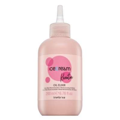 Inebrya Ice Cream Keratin Oil Elixir olajos szérum hajgöndörödés és rendezetlen hajszálak ellen 200 ml