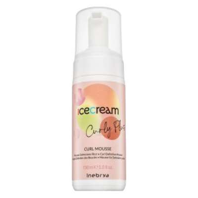 Inebrya Ice Cream Curly Plus Curl Mousse ápoló hab göndör hajra 150 ml