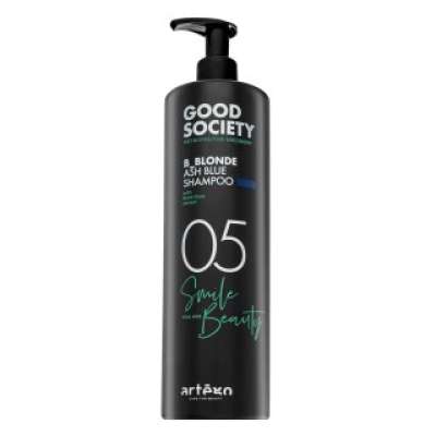 Artègo Good Society 05 B_Blonde Ash Blue Shampoo neutralizáló sampon platinaszőke és ősz hajra 1000 ml