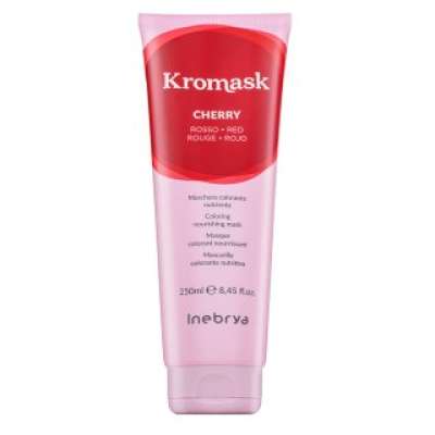 Inebrya Kromask Coloring Nourishing Mask tápláló maszk színes pigmentekkel hajszín élénkítésére Cherry 250 ml