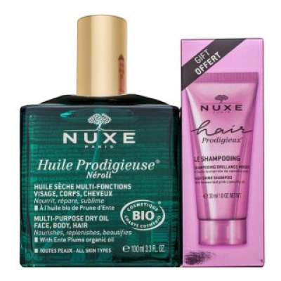Nuxe Prodigieux Néroli készlet Multi-Purpose Dry Oil + High Shine Shampoo 100 ml + 30 ml