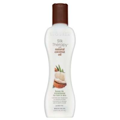 BioSilk Therapy with Natural Coconut Oil Leave-In Treatment öblítés nélküli ápolás töredezett hajvégekre 167 ml