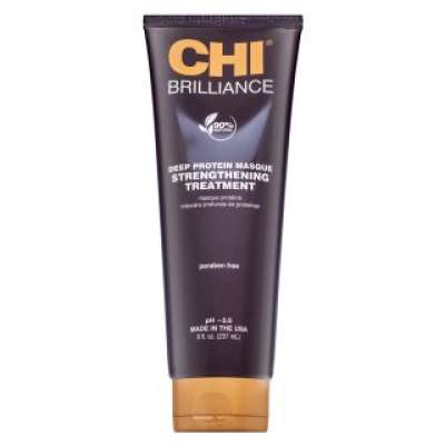 CHI Deep Brilliance Olive & Monoi Strengthening Treatment erősítő maszk gyenge hajra 237 ml