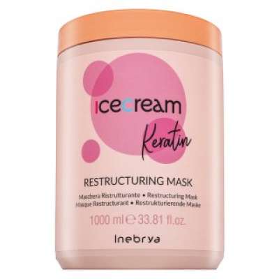 Inebrya Ice Cream Keratin Restructuring Mask erősítő maszk keratinnal 1000 ml