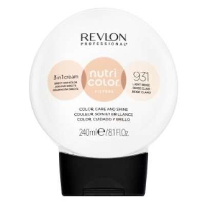 Revlon Professional Nutri Color Filters 3in1 Cream tápláló maszk színes pigmentekkel hajszín élénkítésére 931 Light Beige 240 ml