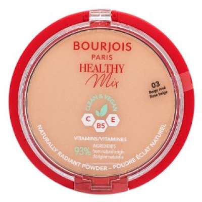Bourjois Healthy Mix Clean & Vegan Powder púder matt hatású 03 Rose Beige 10 g