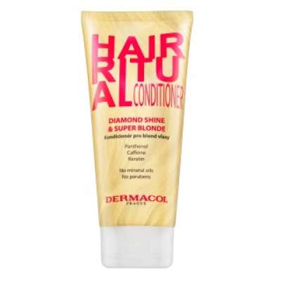 Dermacol Hair Ritual Diamond Shine & Super Blonde Conditioner erősítő kondicionáló szőke hajra 200 ml