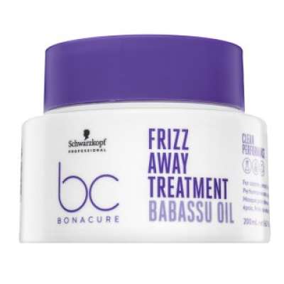 Schwarzkopf Professional BC Bonacure Frizz Away Treatment hajsimító maszk hajgöndörödés és rendezetlen hajszálak ellen 200 ml