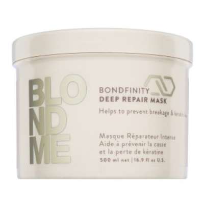 Schwarzkopf Professional BlondMe Bondfinity Deep Repair Mask mélyen regeneráló maszk szőke hajra 500 ml