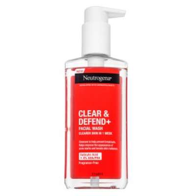 Neutrogena Clear & Defend+ tisztító gél Facial Wash 200 ml