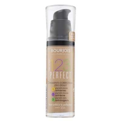 Bourjois 123 Perfect Foundation folyékony make-up az arcbőr hiányosságai ellen 53 Light Biege 30 ml