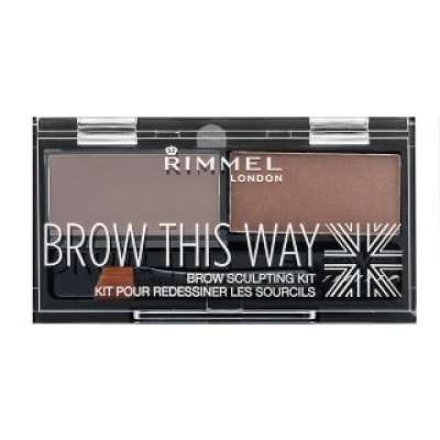 Rimmel London Brow This Way Kit Szemöldökformázó készlet 002