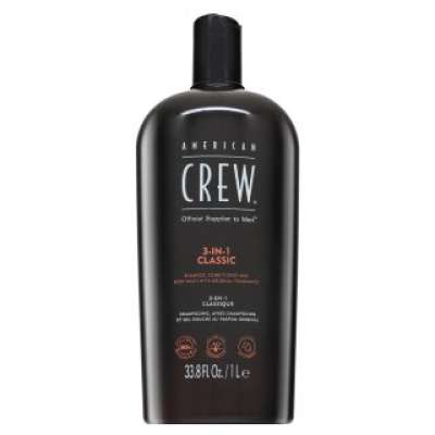 American Crew 3-in-1 sampon, kondicionáló és tusfürdő mindennapi használatra 1000 ml