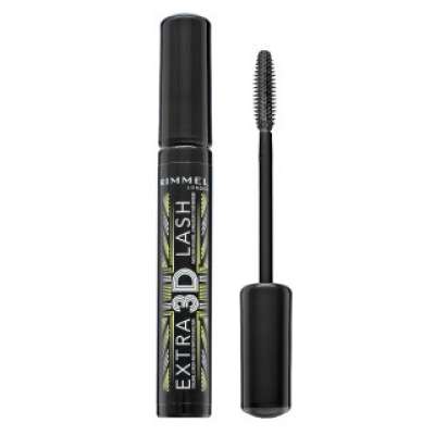 Rimmel London Extra 3D Lash Mascara szempillaspirál szempilla meghosszabbítására és göndörítésére Black 8 ml
