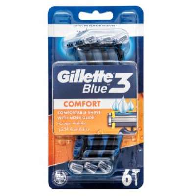 Gillette Blue3 eldobható borotvák Comfort 6 pcs