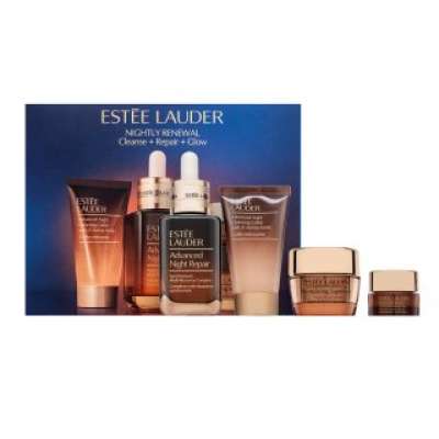 Estee Lauder Nightly Renewal arcápoló szett Cleanse + Repair + Glow 50 ml + 30 ml + 15 ml +5 ml