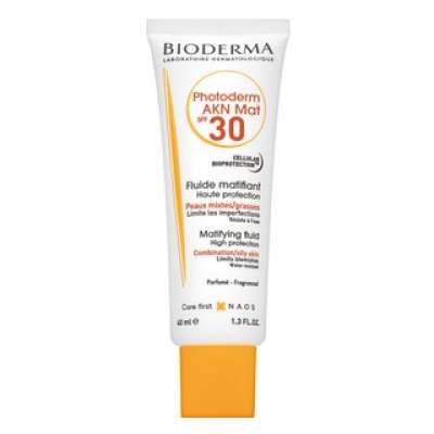 Bioderma Photoderm AKN Mat SPF30 Matifying Fluid naptej érzékeny arcbőrre 40 ml