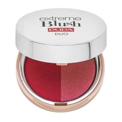 Pupa Extreme Blush DUO púderes arcpír 140 Radiant Flamingo - Glow Creamy 4 g