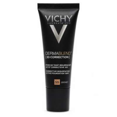 Vichy Dermablend 3D Correction hosszan tartó make-up az arcbőr hiányosságai ellen 55 Bronze 30 ml