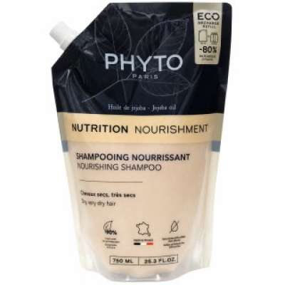 Phyto Nourishment Nourishing Shampoo tápláló sampon száraz és sérült hajra Refill 750 ml