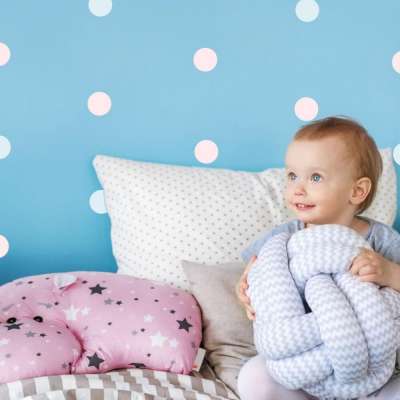 Falmatrica színes pöttyök