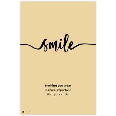 SMILE falikép - Egy mosoly mindenkinek jól áll